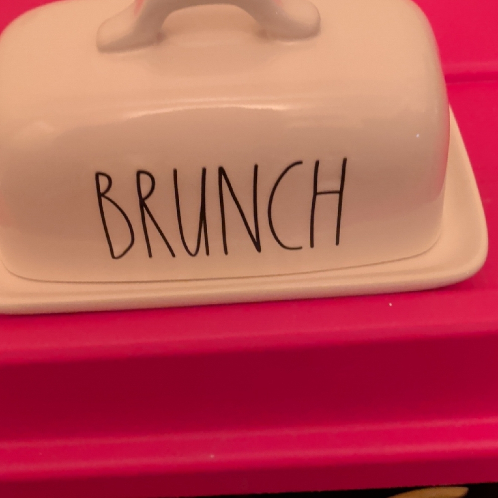 Rae Dunn Cream Brunch Butter Dish